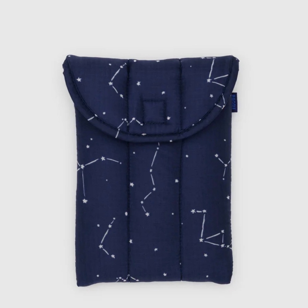 Baggu Puffy Tablet Sleeve - Constellation Midnight